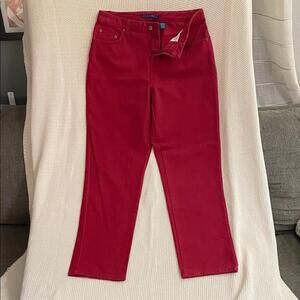 Bill Blass Red Straight Leg Women's Jeans